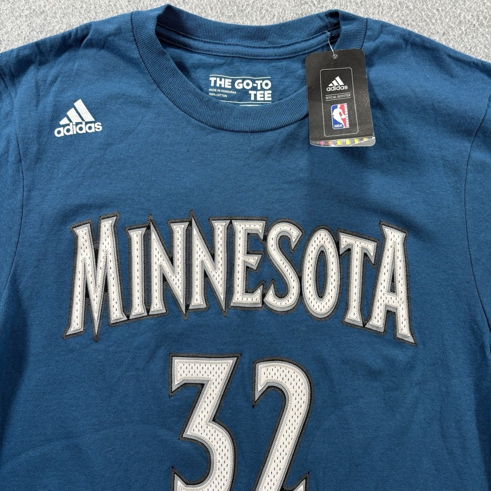Minnesota Timberwolves Karl-Anthony Towns #32 Adidas Go-To Tee Shirt Small - Picture 5 of 9